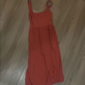 Aritzia Market Midi Dress Pink Medium